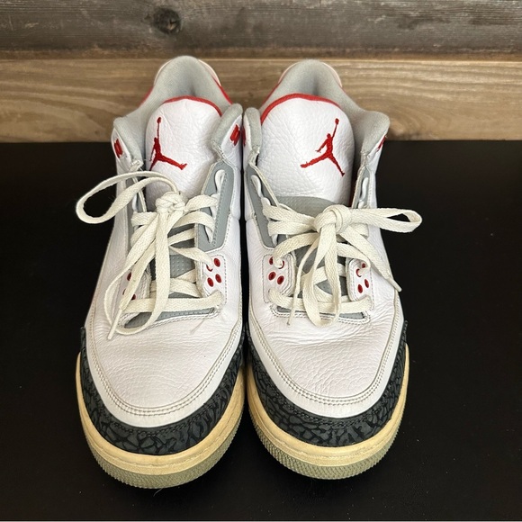 Nike Air Jordan 2013 Retro Fire Red 3 Men’s Size 12 Lace Up Sneakers - Picture 7 of 13